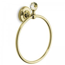 Полотенцедержатель MADRAS ORIENTE SWAROVSKI круглый, золото