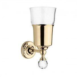 Стакан MADRAS ORIENTE SWAROVSKI стеклянный настенный, золото