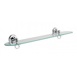 Полочка MADRAS ORIENTE SWAROVSKI стеклянная 60см., хром