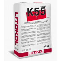 Клей Litokol LITOPLUS K55 на цементній основі, 20кг, сірий Клей Litokol LITOPLUS K55 на цементній основі, 20кг, сірий