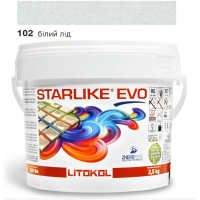 Фуга Litokol Starlike EVO 102 білий лід , 2,5кг, Фуга Litokol Starlike EVO 102 білий лід , 2,5кг,
