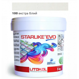 Фуга Litokol Starlike EVO 100, екстра білий, 5кг