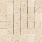 CREMA MARFIL MOSAICO LAP. RETT. 6MM