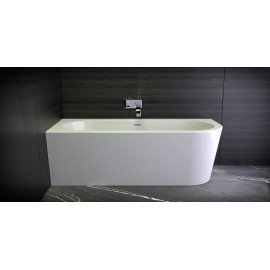 Ванна WALL CORNER RIGHT акриловая, с панелью и щелевым сливом переливом 010009106S