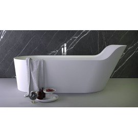 Ванна Pearl из К|Stone® с щелевым переливом