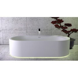 Ванна Moon из К|Stone® с LED ligth подсветкой и щелевым переливом