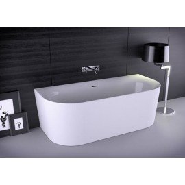Ванна FRESH WALL акриловая, с панелью и щелевым сливом переливом 010009106S