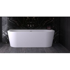 Ванна WALL акриловая, с панелью и щелевым сливом переливом 010009106S