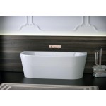 Ванна WALL XS акриловая, с панелью и щелевым сливом переливом 010009106S