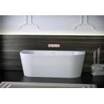 Ванна WALL XS акриловая, с панелью и щелевым сливом переливом 010009106S