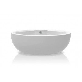 Ванна OVAL акриловая, с панелью и сливом переливом 010009106